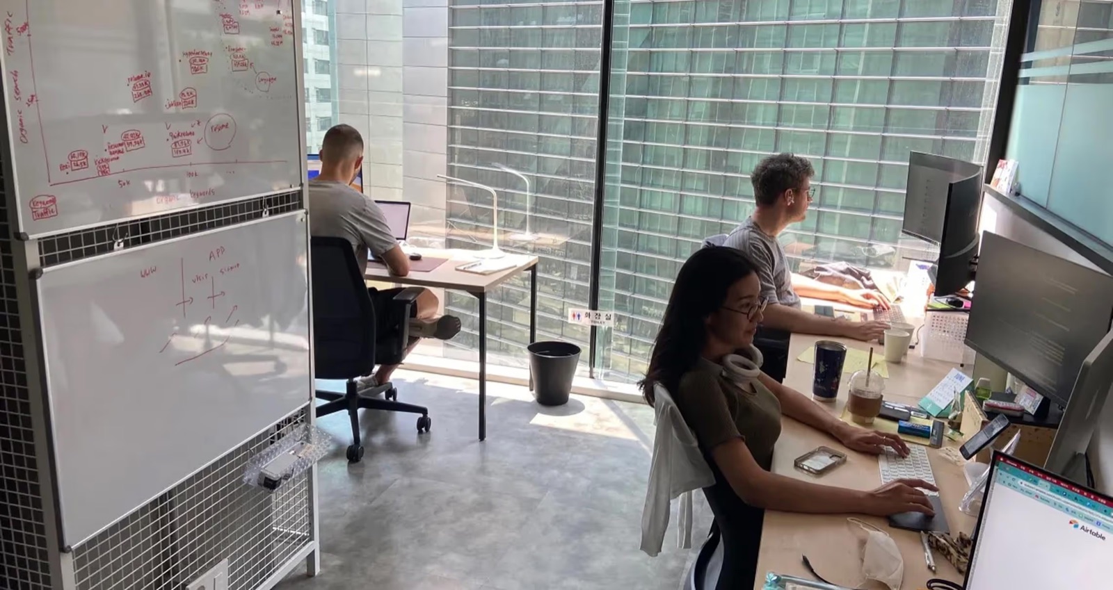 The Arrows team working together at a company gathering