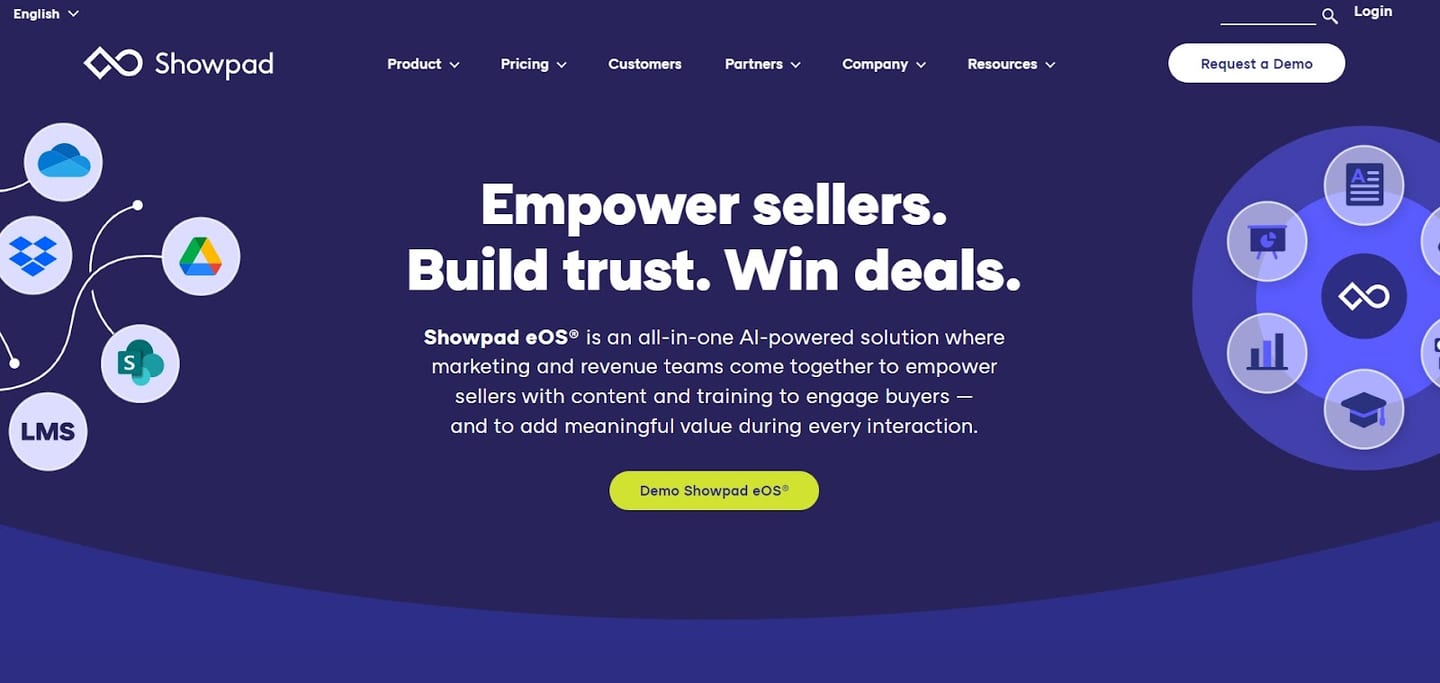 showpad home page
