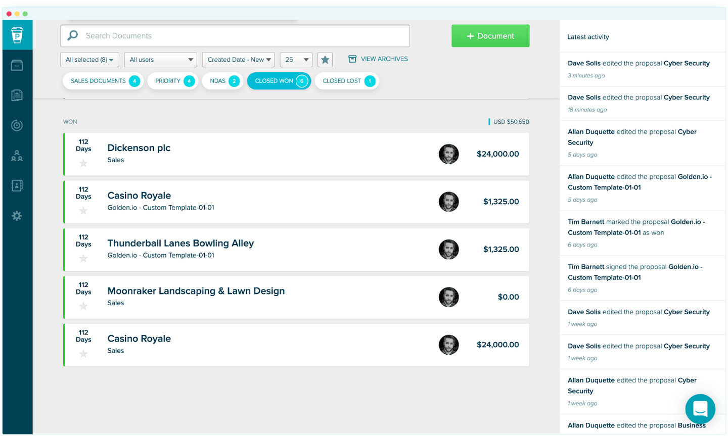 proposify features