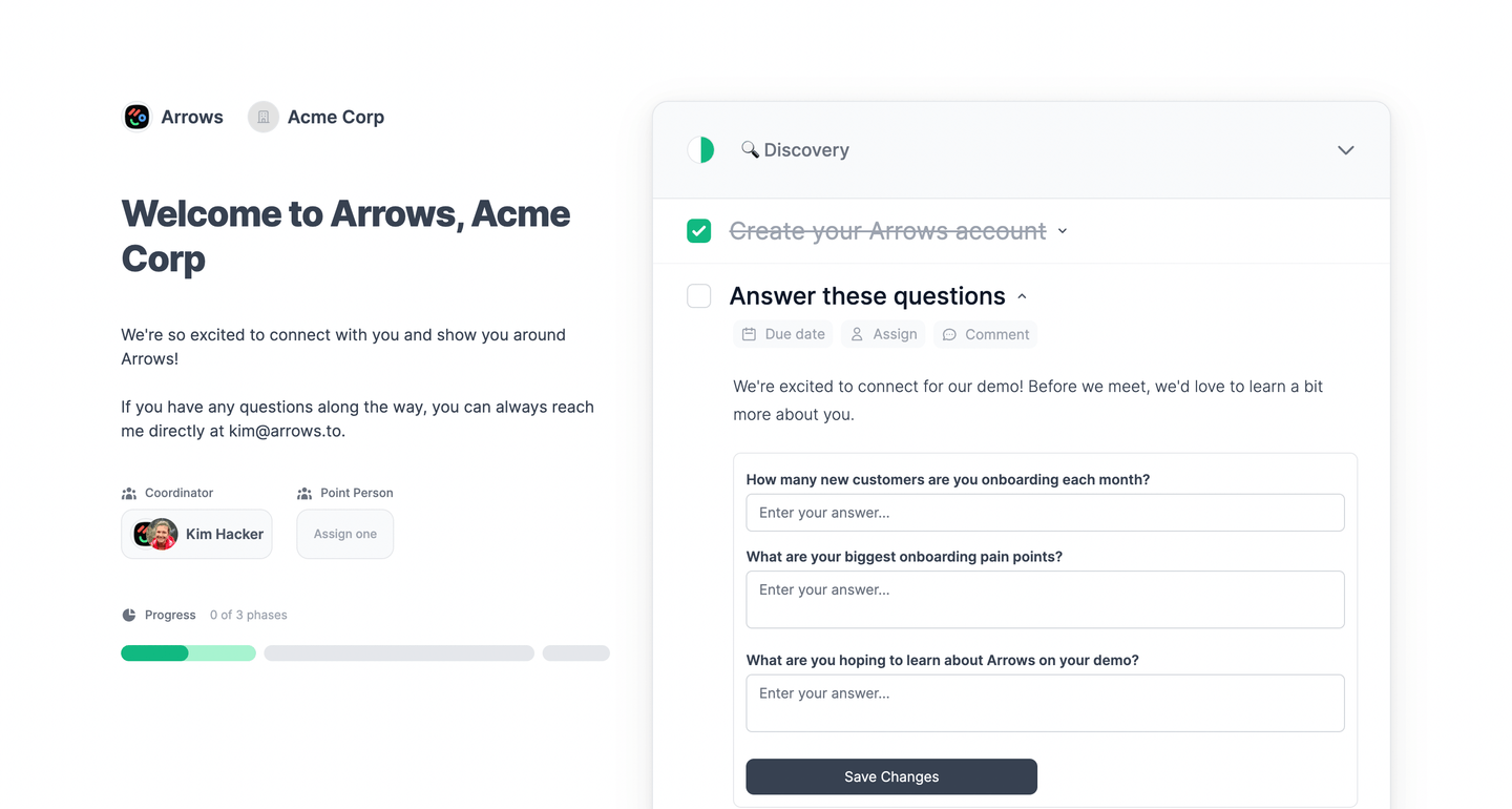 Arrows - Mutual Action Plan Tasks