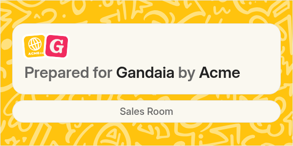 Digital sales room banner from Arrows